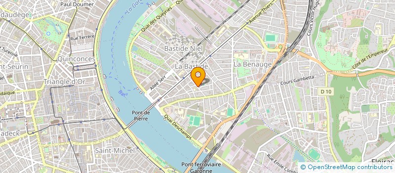 localisation de l'entreprise AMICALE LAIQUE LENOIR MONTAUD à BORDEAUX