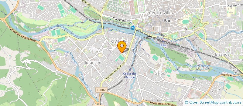 localisation de l'entreprise AMICALE LAIQUE LEON SAY à PAU