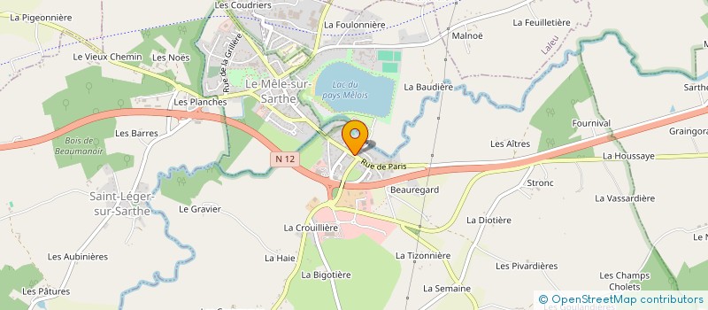 localisation de l'entreprise AMICALE LAIQUE MELOISE TENNIS à SAINT-JULIEN-SUR-SARTHE