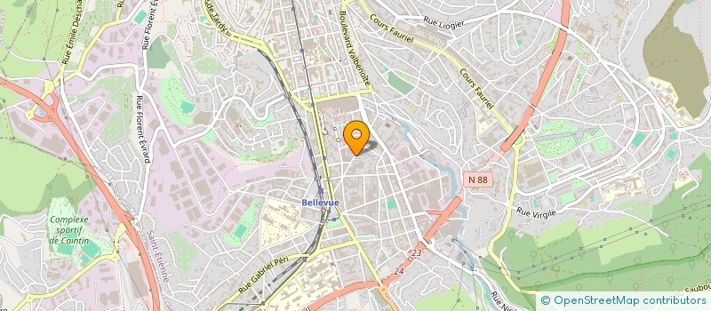 localisation de l'entreprise AMICALE LAIQUE MICHELET  SAINT-ETIENNE