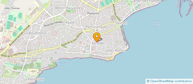 localisation de l'entreprise AMICALE LAIQUE MICHELET  SAINT-NAZAIRE