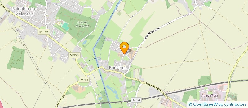 localisation de l'entreprise AMICALE LAIQUE MIXTE BOUVINES  BOUVINES