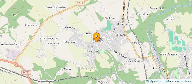 localisation de l'entreprise AMICALE LAIQUE PABU à PABU