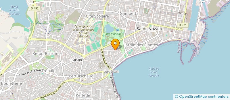 localisation de l'entreprise AMICALE LAIQUE PIERRE ET MARIE CURIE  SAINT-NAZAIRE