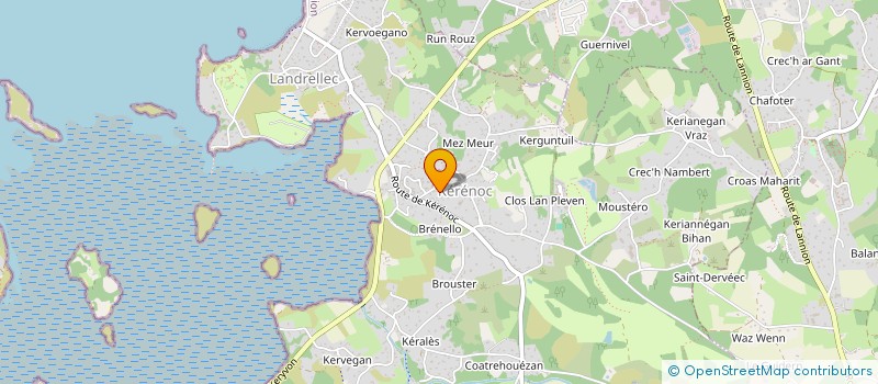 localisation de l'entreprise AMICALE LAIQUE PLEUMEUR BODOU  PLEUMEUR-BODOU