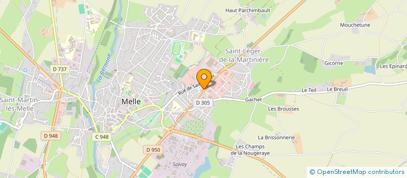 localisation de l'entreprise AMICALE LAIQUE SAINT VINCENTAISE  SAINT-VINCENT-LA-CHATRE