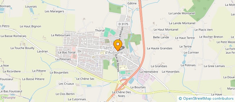 localisation de l'entreprise AMICALE LAIQUE ST AUBIN D'AUBIGNE  SAINT-AUBIN-D'AUBIGNE