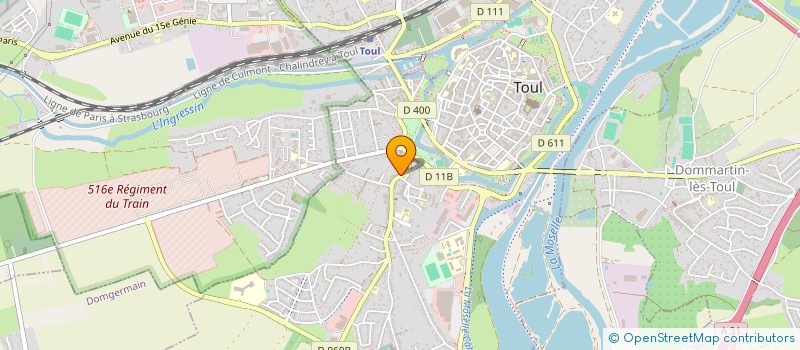 localisation de l'entreprise AMICALE LAIQUE TOUL BADMINTON  TOUL