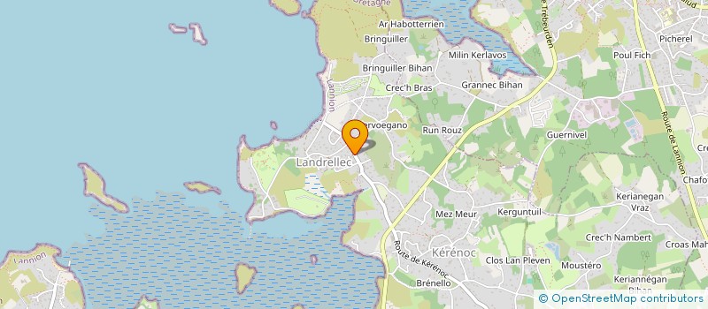 localisation de l'entreprise AMICALE LAIQUE TREBEURDEN HAND BALL à TREBEURDEN