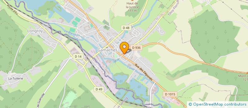 localisation de l'entreprise AMICALE LAIQUE VAL DE BRESLE GAMACHES  GAMACHES