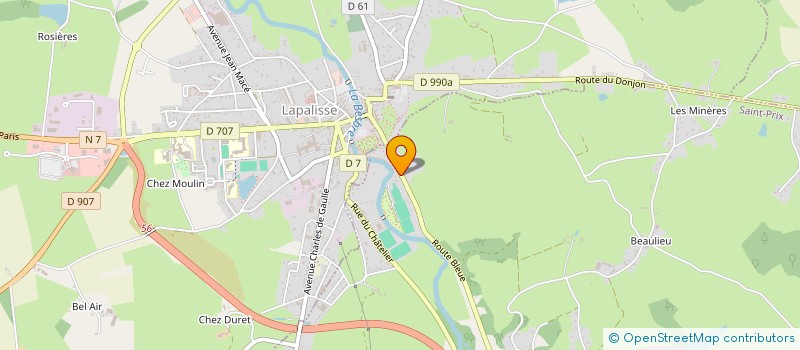 localisation de l'entreprise AMICALE LAPALISSOISE à SAINT-PRIX