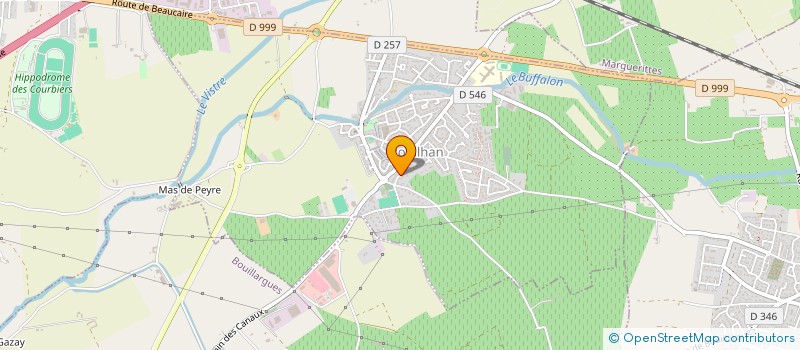 localisation de l'entreprise AMICALE LEO LAGRANGE  RODILHAN