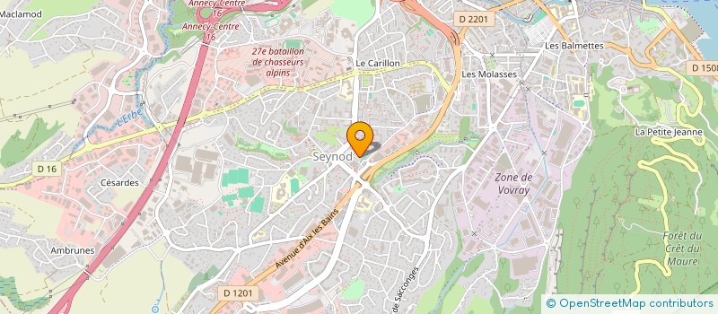 localisation de l'entreprise AMICALE LES AMIS DE LA MOUETTE à ANNECY