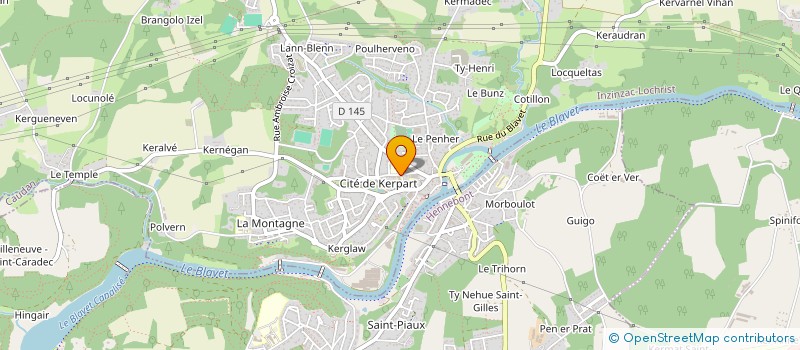 localisation de l'entreprise AMICALE LES LUCIOLES  INZINZAC-LOCHRIST