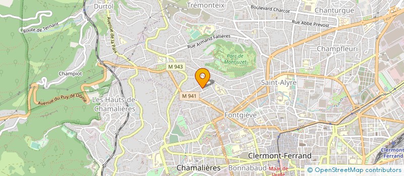 localisation de l'entreprise AMICALE LOCATAIRE GONCOURT  CLERMONT-FERRAND