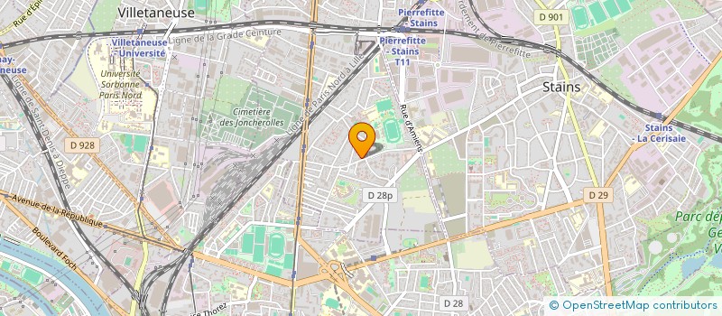 localisation de l'entreprise AMICALE LOCATAIRES ANTOINE LAVOISIER à PIERREFITTE-SUR-SEINE