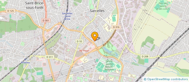 localisation de l'entreprise AMICALE LOCATAIRES HAMEAUX DES POMIERS  SARCELLES