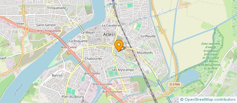 localisation de l'entreprise AMICALE LOISIRS RETRAITES CROISIERE à ARLES