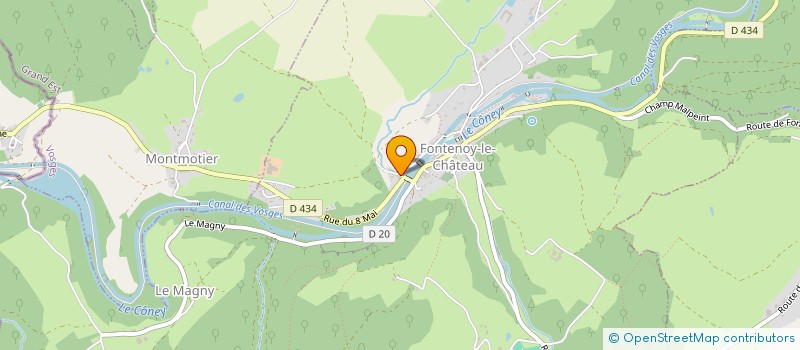 localisation de l'entreprise AMICALE LORRAINE DU CAMP DE CONCENTRATION DE DACHAU  FONTENOY-LE-CHATEAU