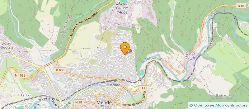 localisation de l'entreprise AMICALE LOZERIENNE DES RETRAITES DE LA SECU à MENDE