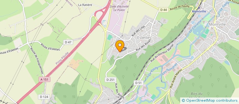 localisation de l'entreprise AMICALE MALAUNAY FOOTBALL  ESLETTES