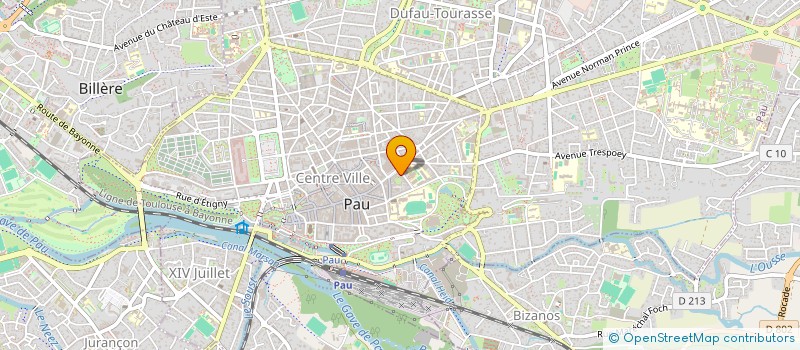 localisation de l'entreprise AMICALE MEDAILLE MILITAIRE PAU à PAU