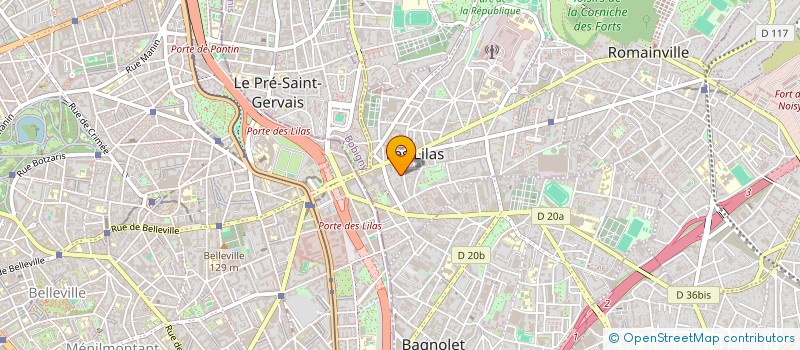 localisation de l'entreprise AMICALE MEDAILLES DECORES SEINE ST DENIS à LES LILAS