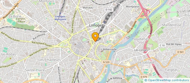 localisation de l'entreprise AMICALE MEMBRES ROTARY CLUB à LIMOGES
