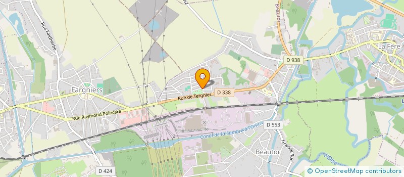 localisation de l'entreprise AMICALE MILITAIRE ETAB REGIONAL PICARDIE à LA FERE