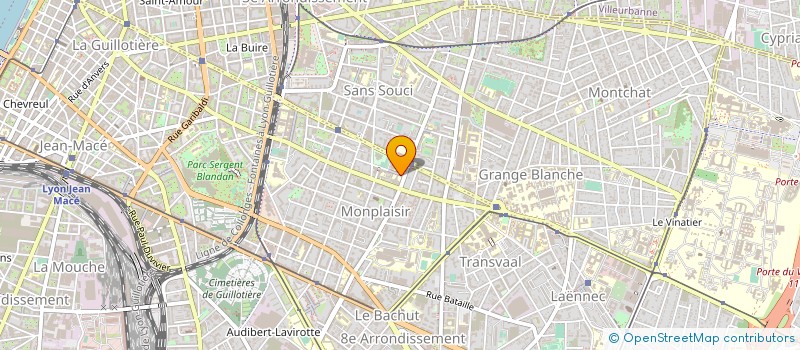 localisation de l'entreprise AMICALE MONPLAISIR VILLE  LYON