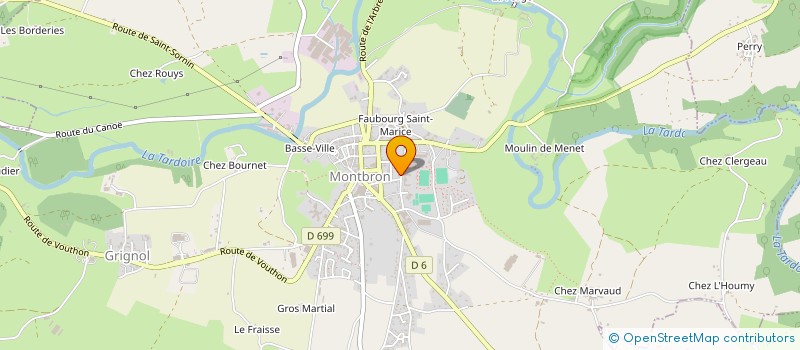 localisation de l'entreprise AMICALE MONTBRONNAISE SPORTS ET LOISIRS  MONTBRON
