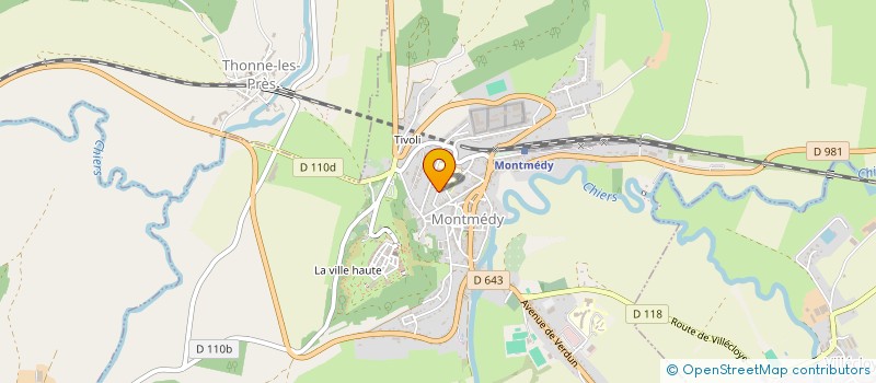 localisation de l'entreprise AMICALE MONTMEDIENNE DES COMBATTANTS D'AFN  MONTMEDY