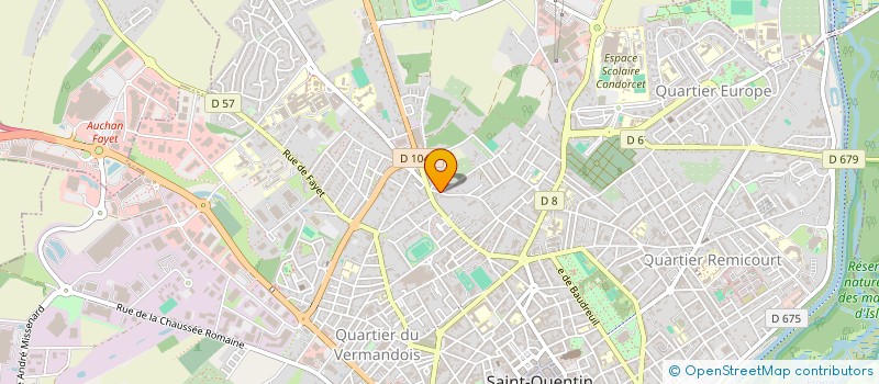 localisation de l'entreprise AMICALE MOTOBEC' DE L'AISNE à SAINT-QUENTIN