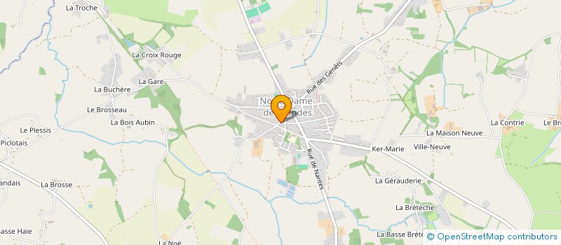 localisation de l'entreprise AMICALE MOTOCYCLISTE LANDAISE  NOTRE-DAME-DES-LANDES