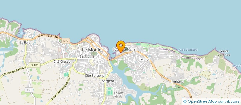 localisation de l'entreprise AMICALE MOULIENNE DE PETANQUE à LE MOULE
