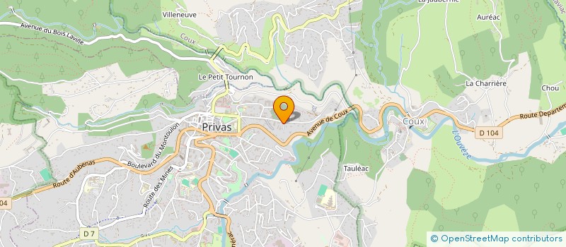 localisation de l'entreprise AMICALE MULTIACTIVITES DE JEUNESSE ET SPORTS à PRIVAS