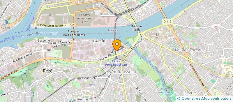 localisation de l'entreprise AMICALE NANTAISE DES ETUDIANTS EN SOINS INFIRMIERS DE LA CROIX ROUGE à REZE