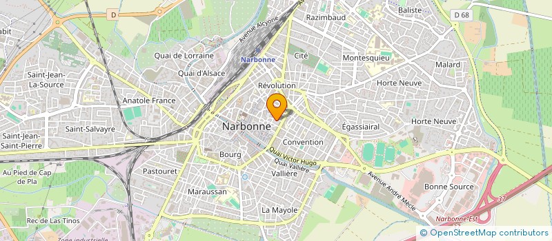 localisation de l'entreprise AMICALE NARBONNAISE DE LA POLICE NATIONALE  NARBONNE