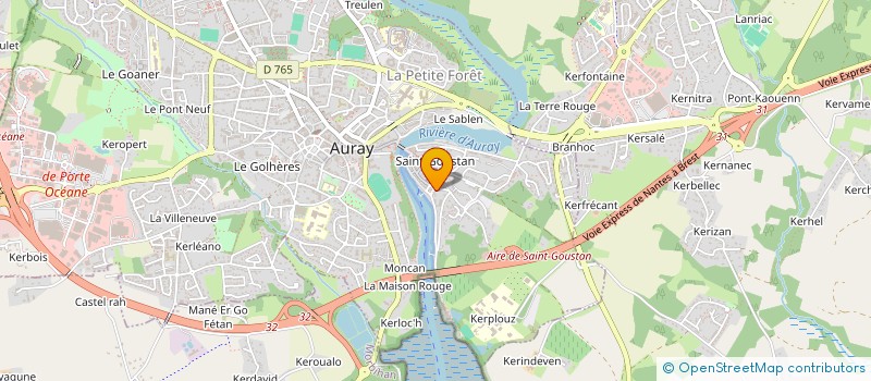 localisation de l'entreprise AMICALE NAUTIQUE DE SAINT GOUSTAN à AURAY