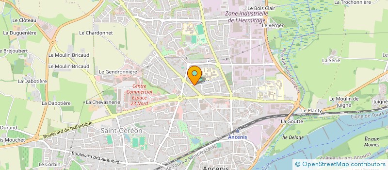 localisation de l'entreprise AMICALE NORD ANCENIS  ANCENIS-SAINT-GEREON