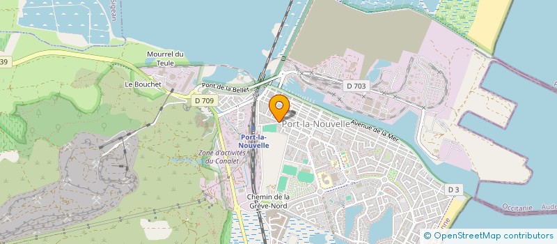 localisation de l'entreprise AMICALE NOUVELLOISE DES DONNEURS DE SANG BENEVOLES PORT LA NOUVELLE  PORT-LA-NOUVELLE