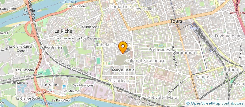 localisation de l'entreprise AMICALE OFFICIERS EC APPLICATION TRAIN à TOURS