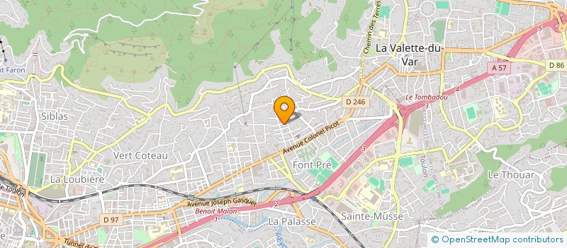 localisation de l'entreprise AMICALE PARENTS D'ELEVES FONT PRE I&II  TOULON