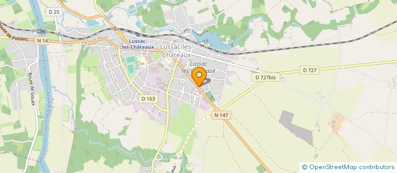 localisation de l'entreprise AMICALE PARENTS ELEVES COLONIE  LUSSAC-LES-CHATEAUX