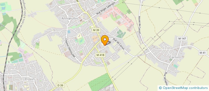 localisation de l'entreprise AMICALE PARENTS ELEVES ECOLE ARTHUR RIMBAUD  ANNULLIN