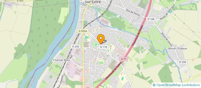localisation de l'entreprise AMICALE PARENTS ENSEIGNANTS ECOLE PRIMAIRE FRANC NOHAIN à COSNE-COURS-SUR-LOIRE