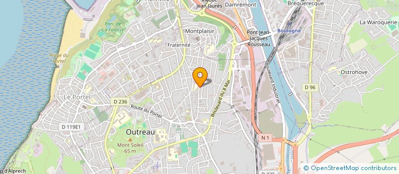 localisation de l'entreprise AMICALE PAUL BERT OUTREAU  OUTREAU