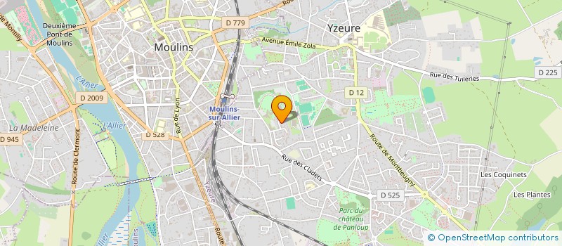 localisation de l'entreprise AMICALE PERS INSPECT ACADEMIQUE ALLIER  YZEURE