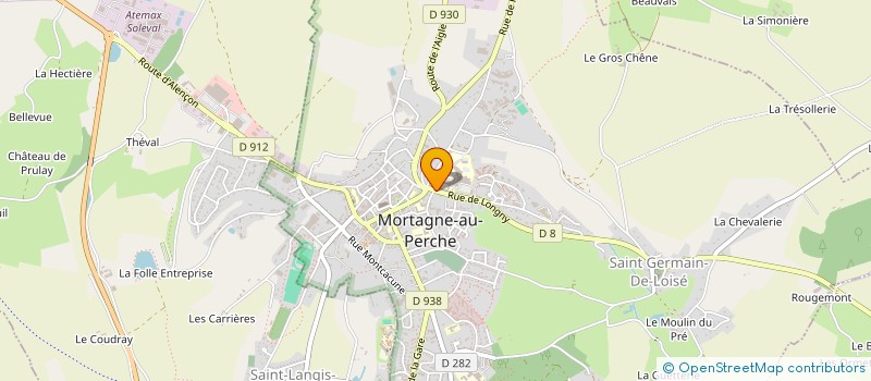 localisation de l'entreprise AMICALE PERSO C.H. MARGUERITE DE NAVARRE  MORTAGNE-AU-PERCHE