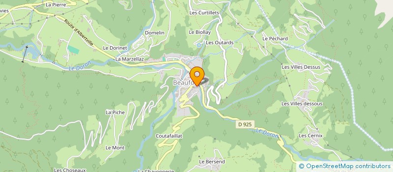 localisation de l'entreprise AMICALE PERSONNEL COM BEAUFORT ARECHES à BEAUFORT